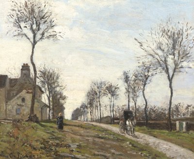 Camino en Louveciennes, 1870 de Camille Jacob Pissarro